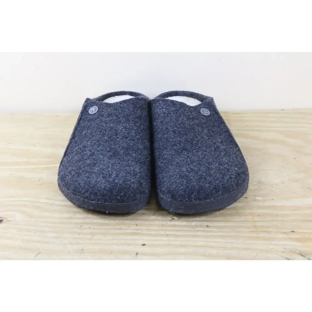 Birkenstock Slippers Mens 9 Gray Italian Wool Zermatt Shearling Shoes